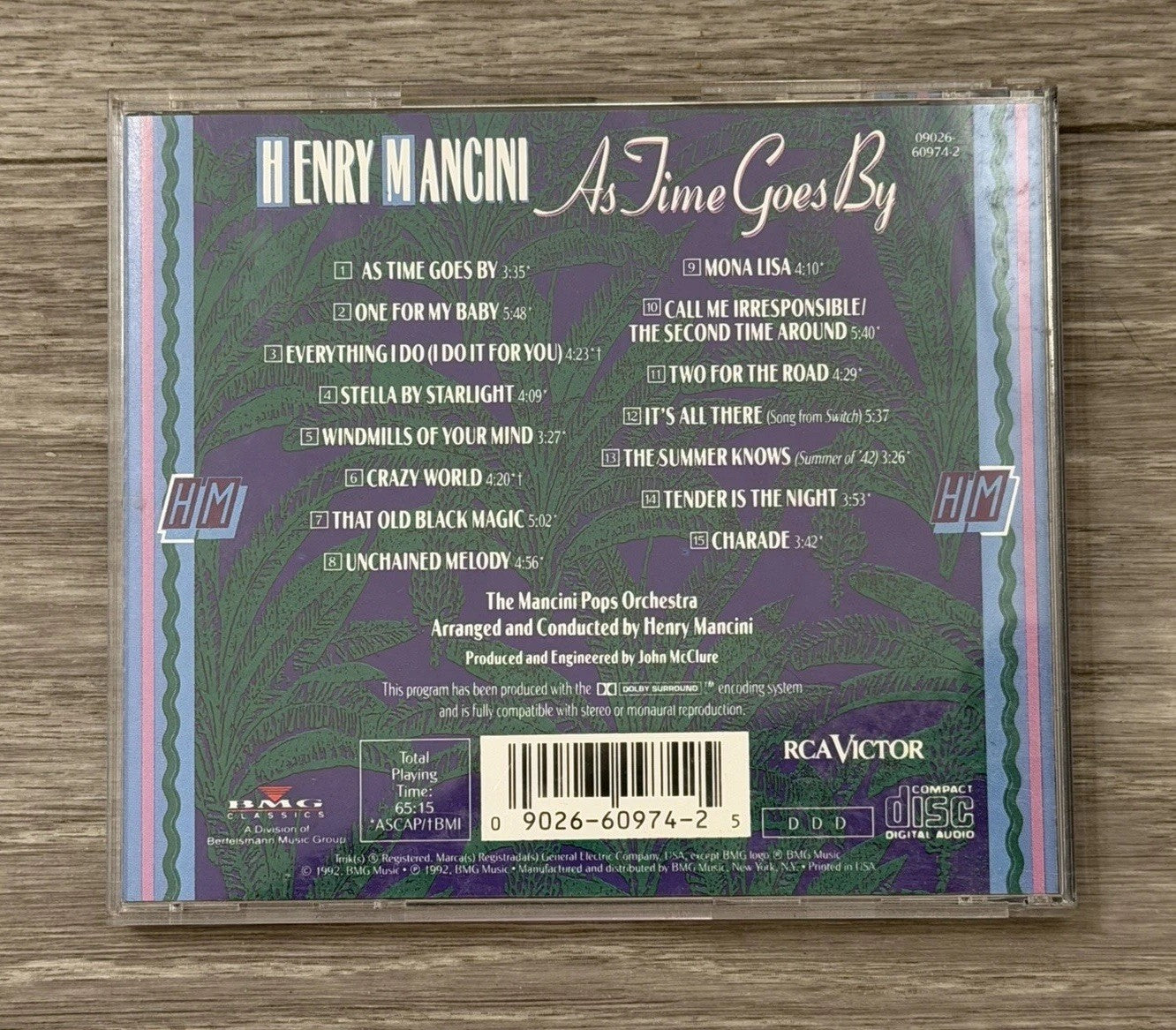 HENRY MANCINI - AS TIME GOES BY USED CD