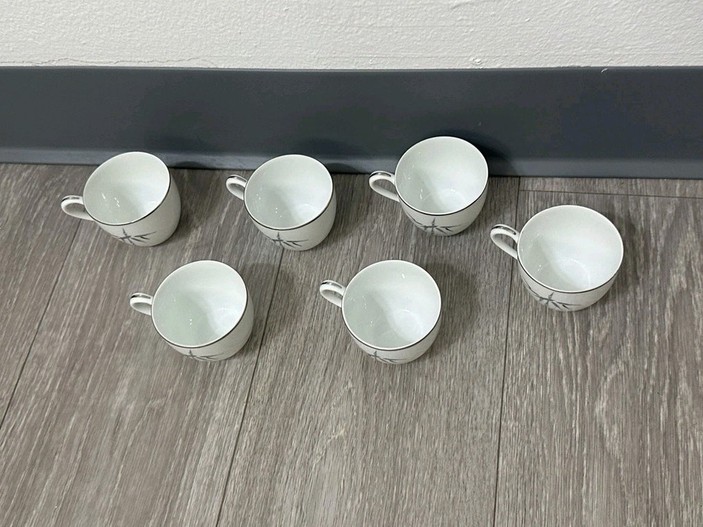 VINTAGE Noritake Bamboo 2133 Sake / Demitasse Cups Set of 6, 2 in