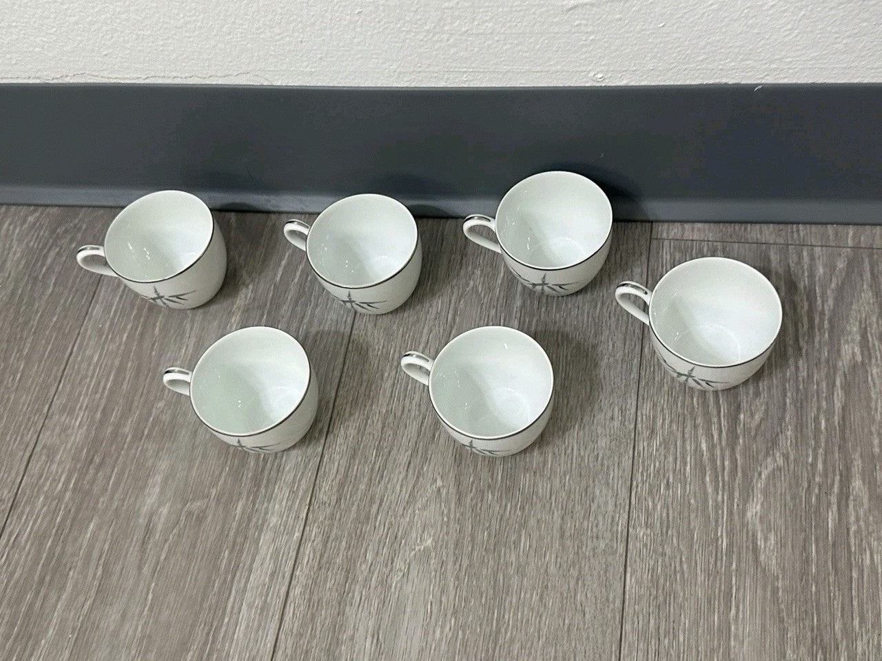 VINTAGE Noritake Bamboo 2133 Sake / Demitasse Cups Set of 6, 2 in