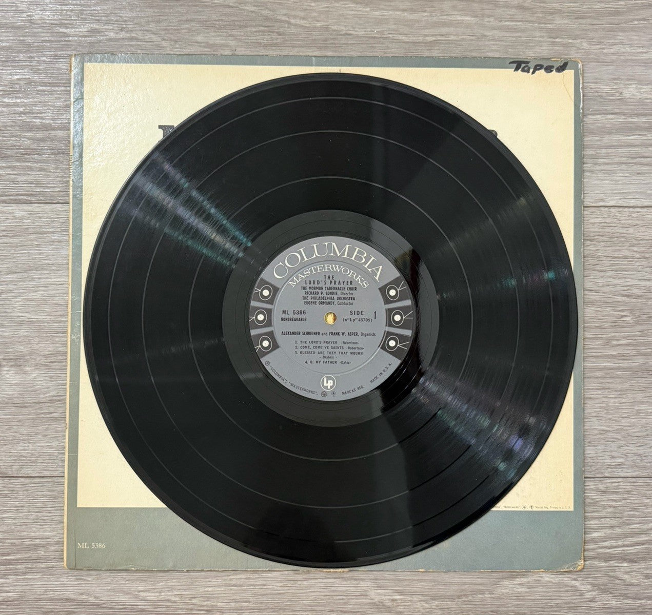 "The Lord's Prayer" Vinyl LP