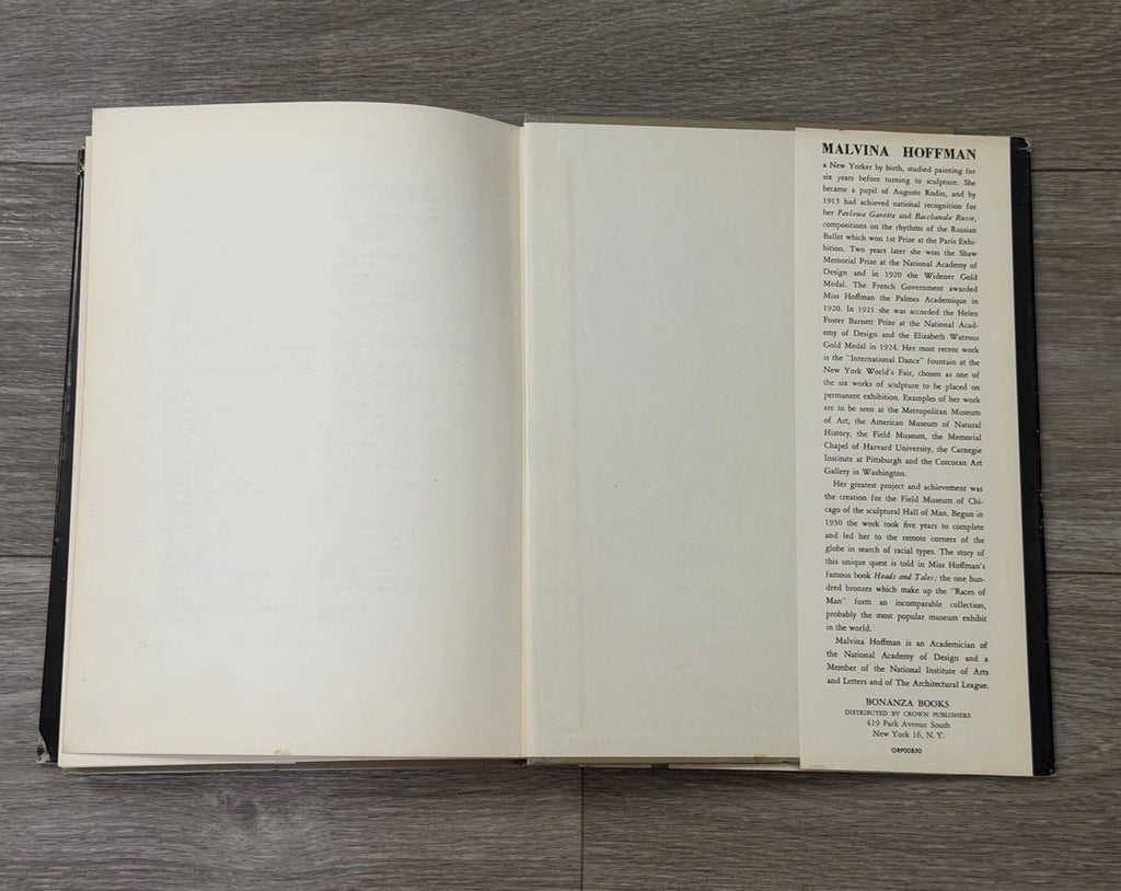 Sculpture, Inside and Out, by Malvina Hoffman, 1st, HBDJ, 1939, Illustrated VTG