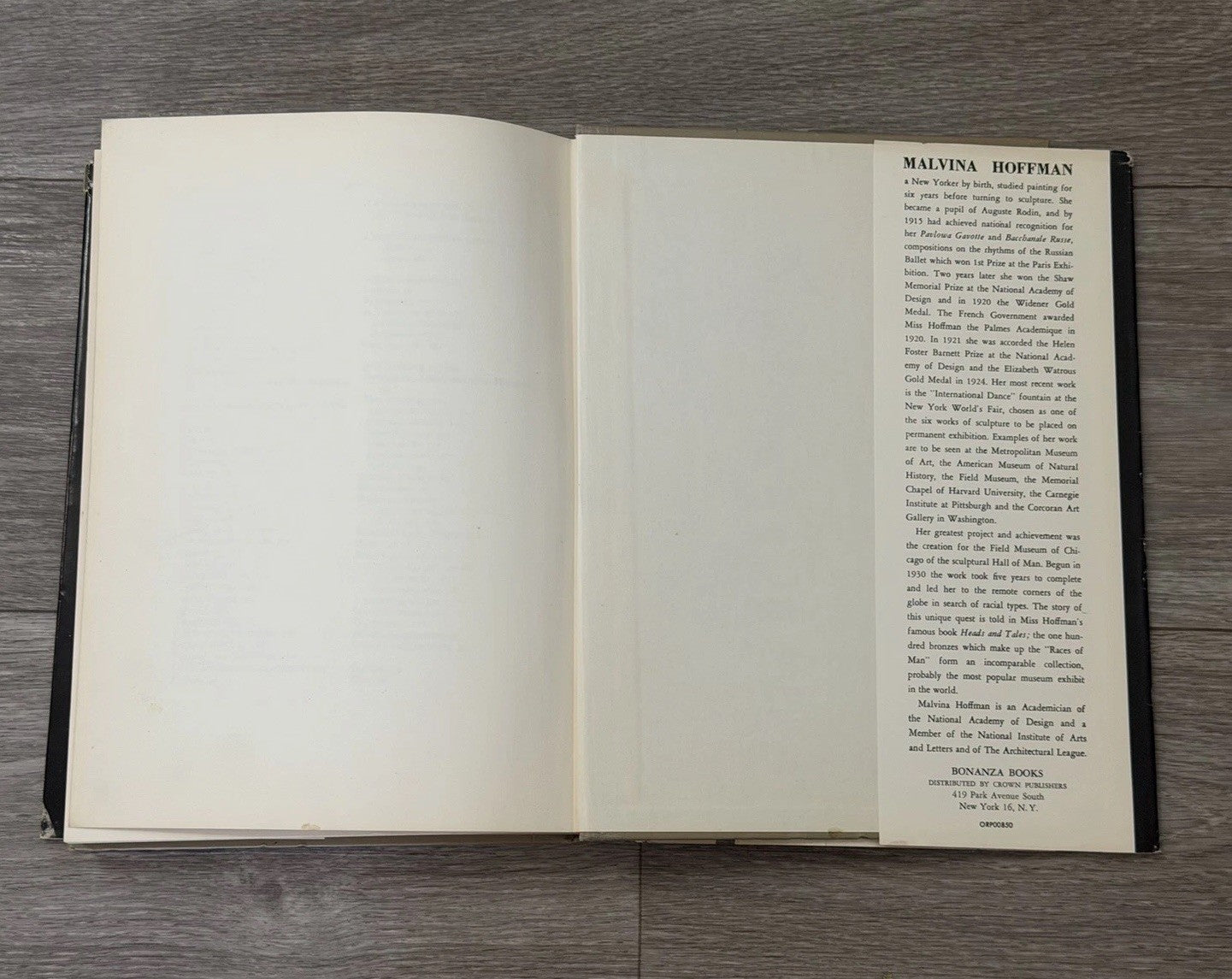 Sculpture, Inside and Out, by Malvina Hoffman, 1st, HBDJ, 1939, Illustrated VTG
