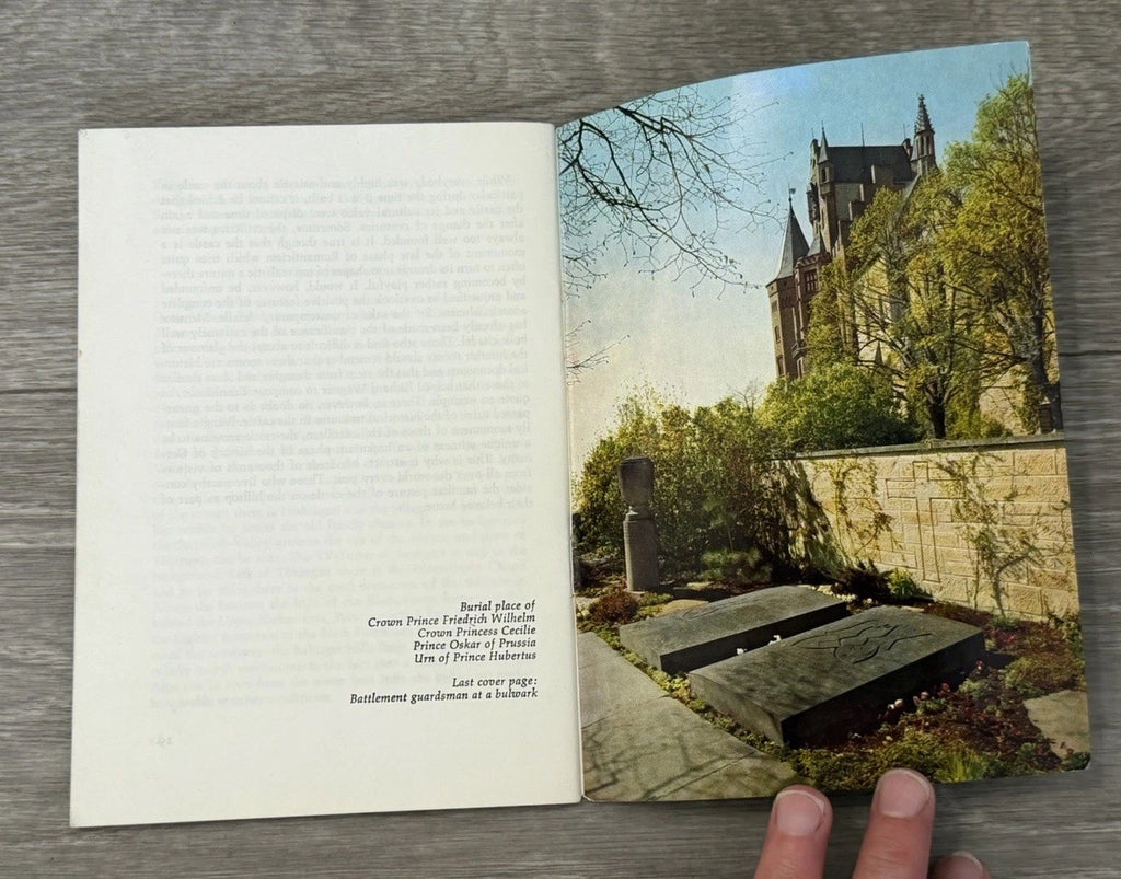 Vintage Burg Hohenzollern Castle Germany Mini Guide Booklet German History