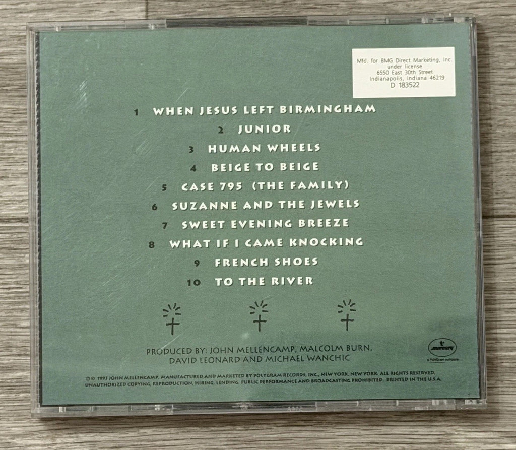 John Mellencamp - Human Wheels 1993 BMG Direct CD 10 Tracks VG