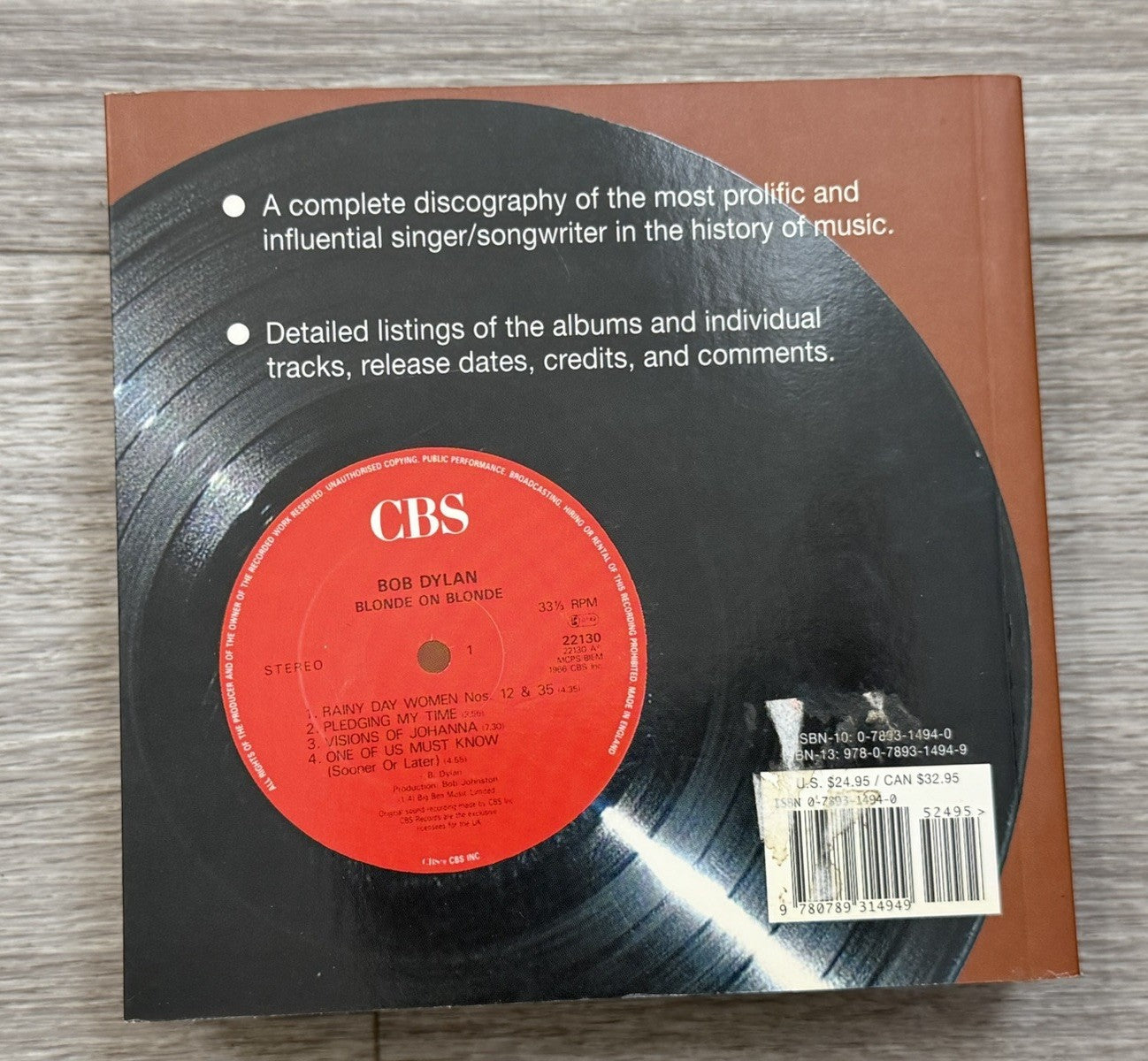 Bob Dylan Complete Discography - Paperback, by Brian Hinton