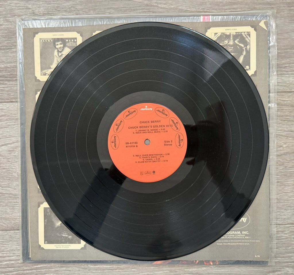 CHUCK BERRY GOLDEN HITS LP SR 61103  OPEN SHRINK WRAP VG