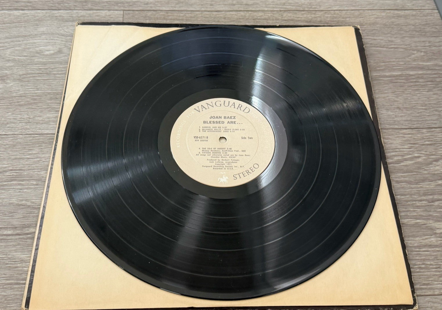 Vanguard 1971 JOAN BAEZ BLESSED ARE... lp VSD-6570 2 record set G+ (UP)