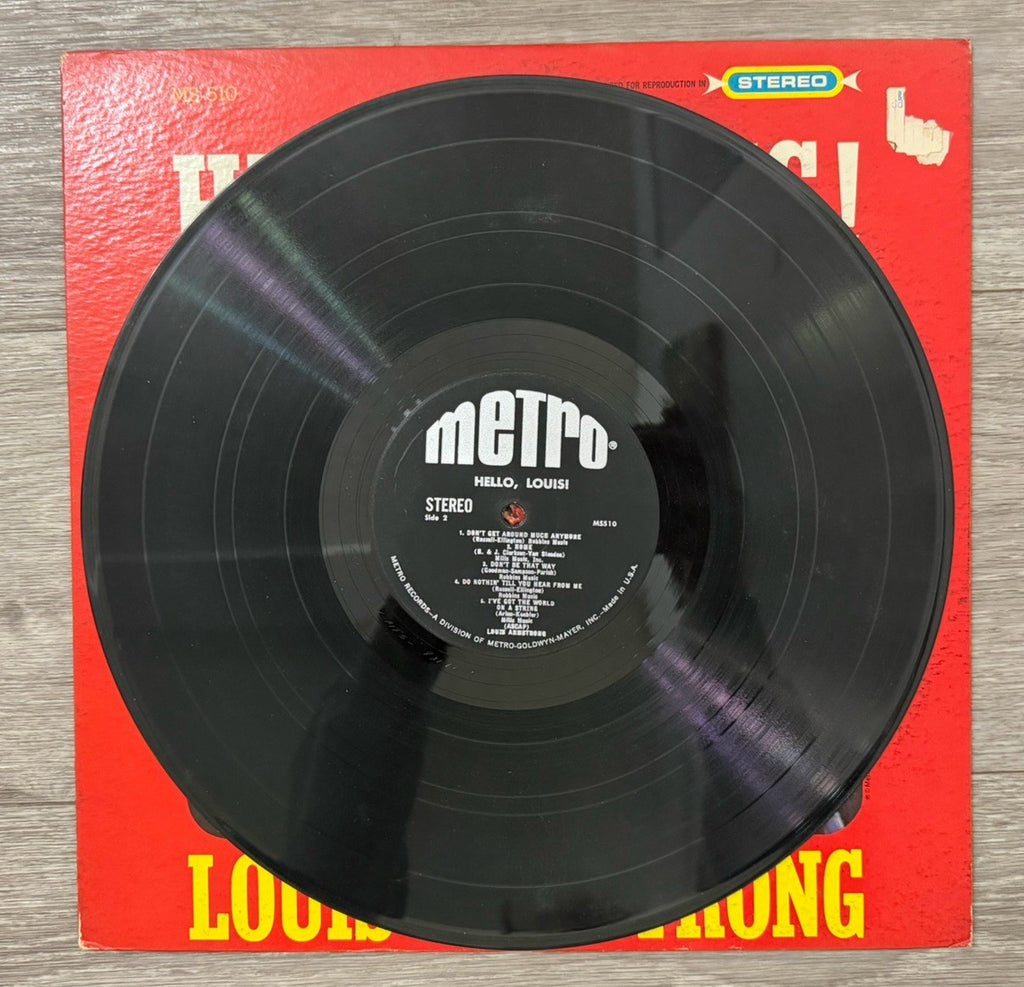 Louis Armstrong - Hello Louis! - 33-1/3, Stereo Vinyl Record - MS-510, 1965