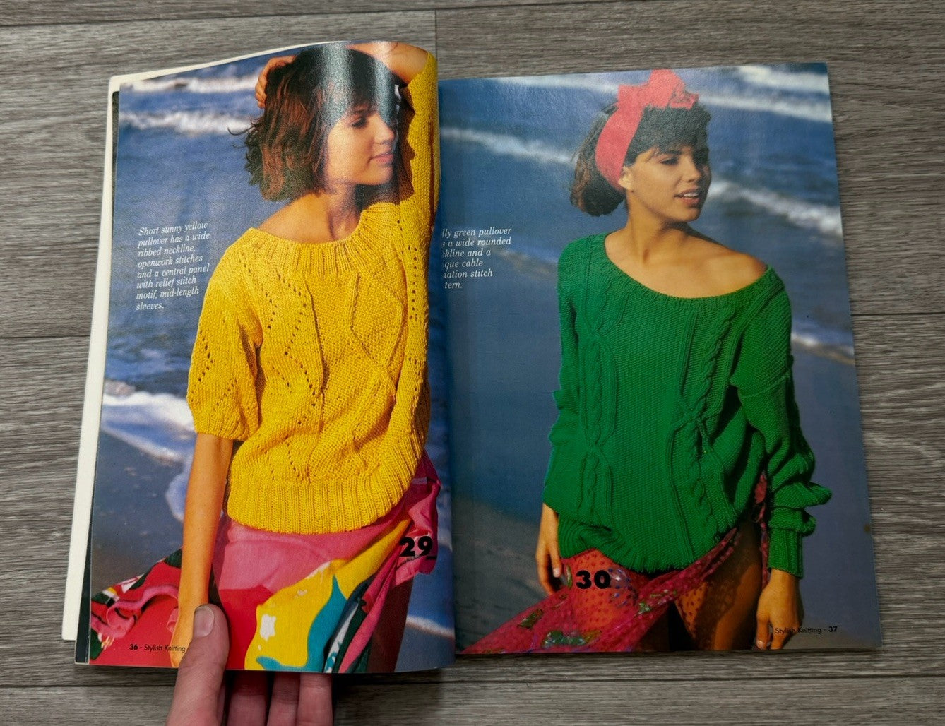 Stylish Knitting Magazine May 1987 Knottong Book Knitting Patterns 