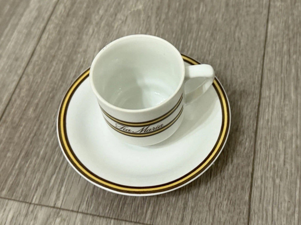Vintage Tia Maria Resturaunt Demitasse Cup & Saucer Schmidt Porcelana Brazil