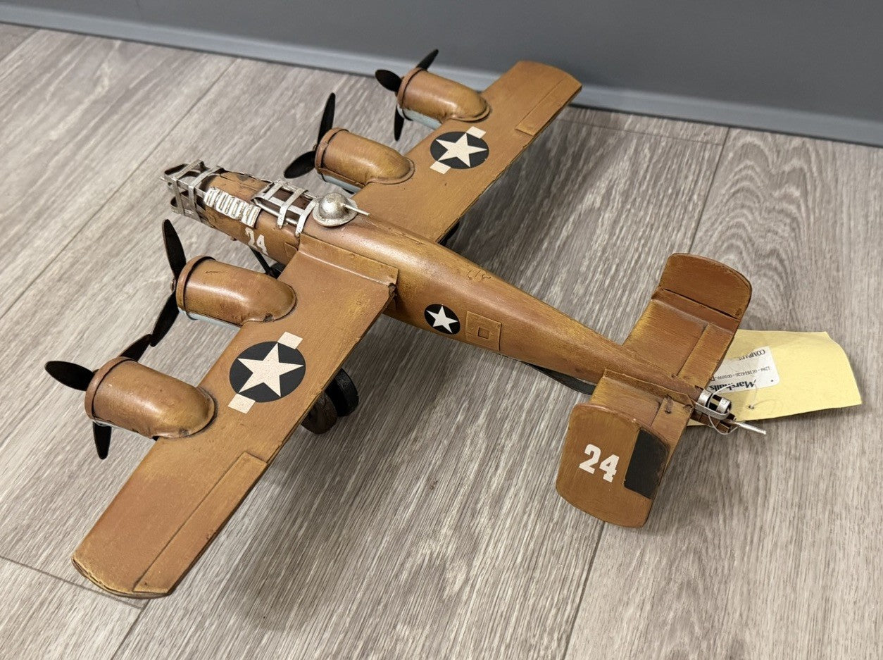Vintage Cheungs JA-0058 B-24  Airplane Plane With Tag