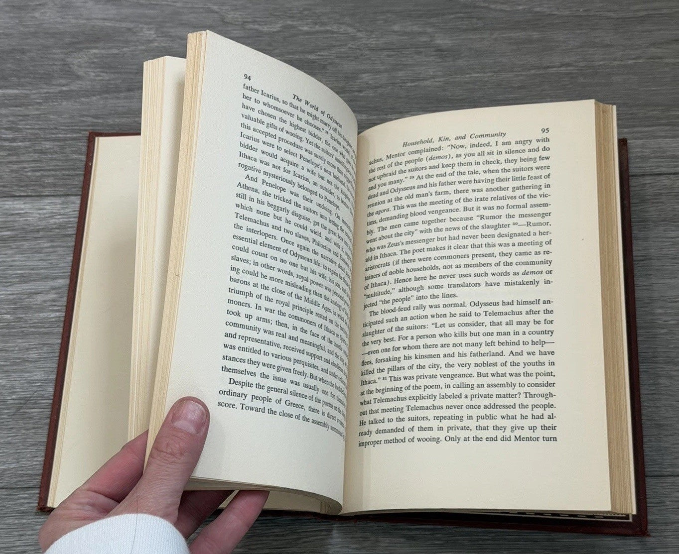 The World of Odysseus by M.I. Finley Hardcover 1954 Fair Condition Viking Press