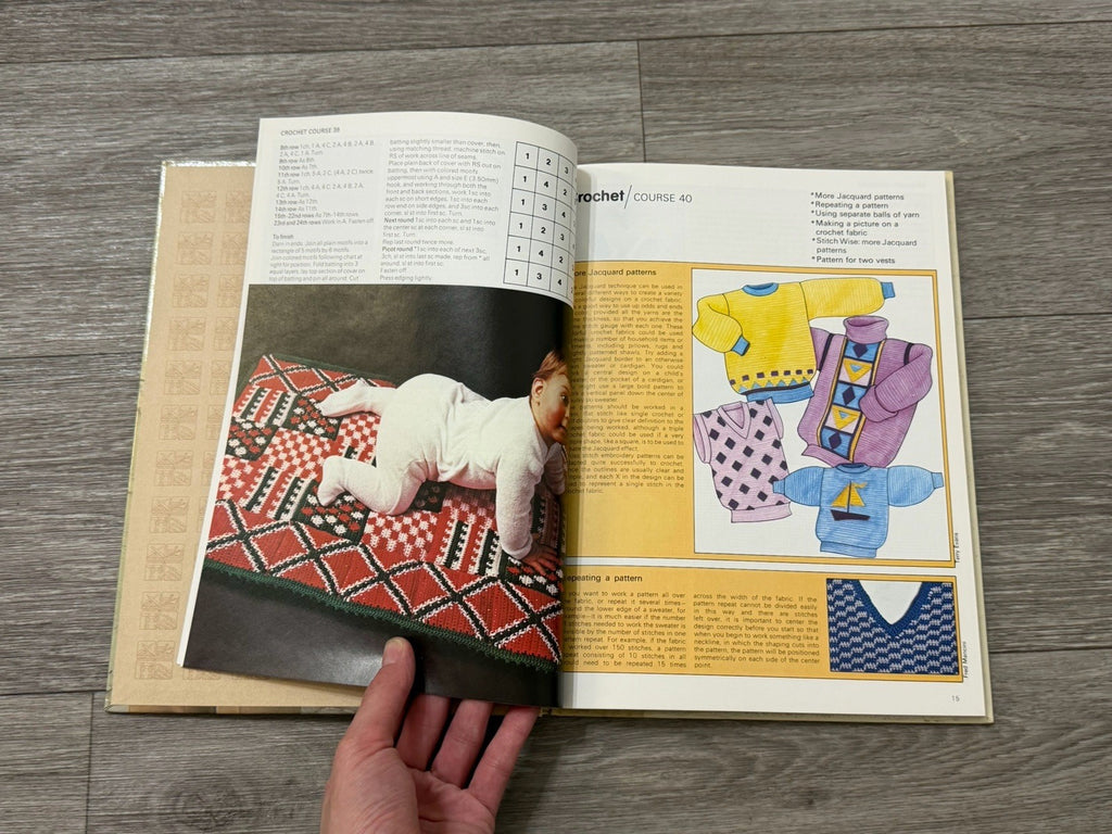  VTG Vol. 9 Stitch By Stitch Hardbound Book Sewing, Knitting ETC Totstar Books