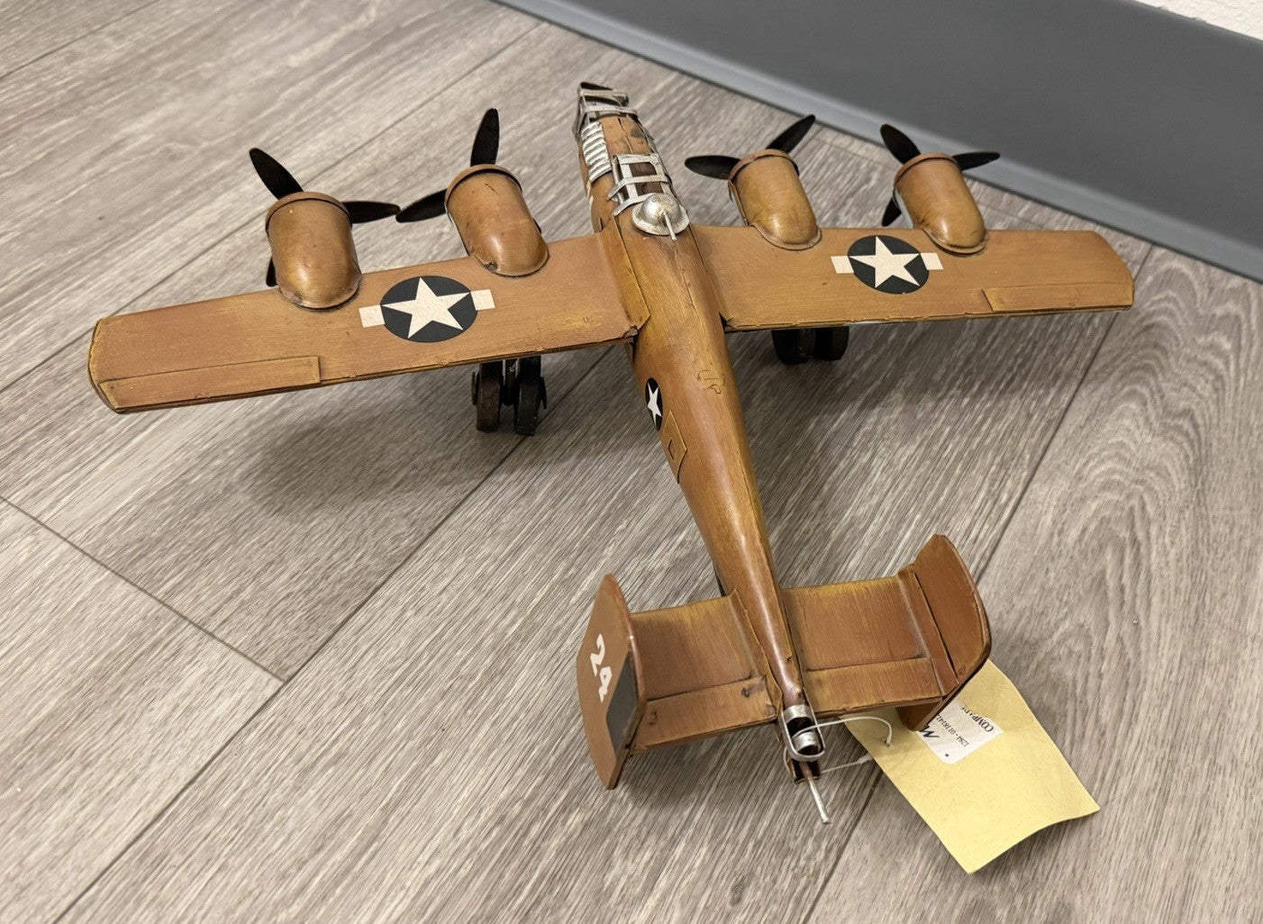 Vintage Cheungs JA-0058 B-24  Airplane Plane With Tag