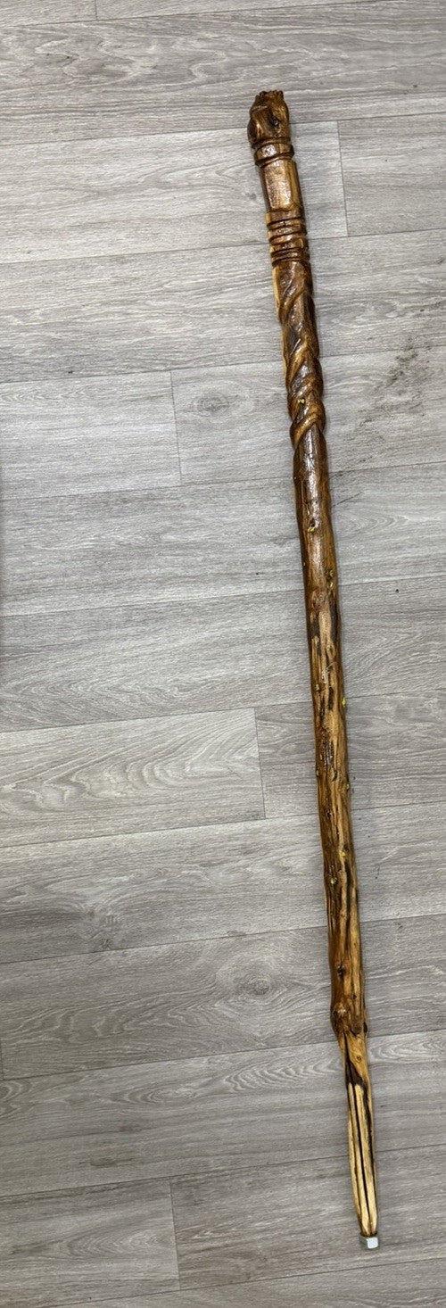 Handmade Walking Stick By Artisan - One Of A Kind - 64.5” Tall Made In Colorado