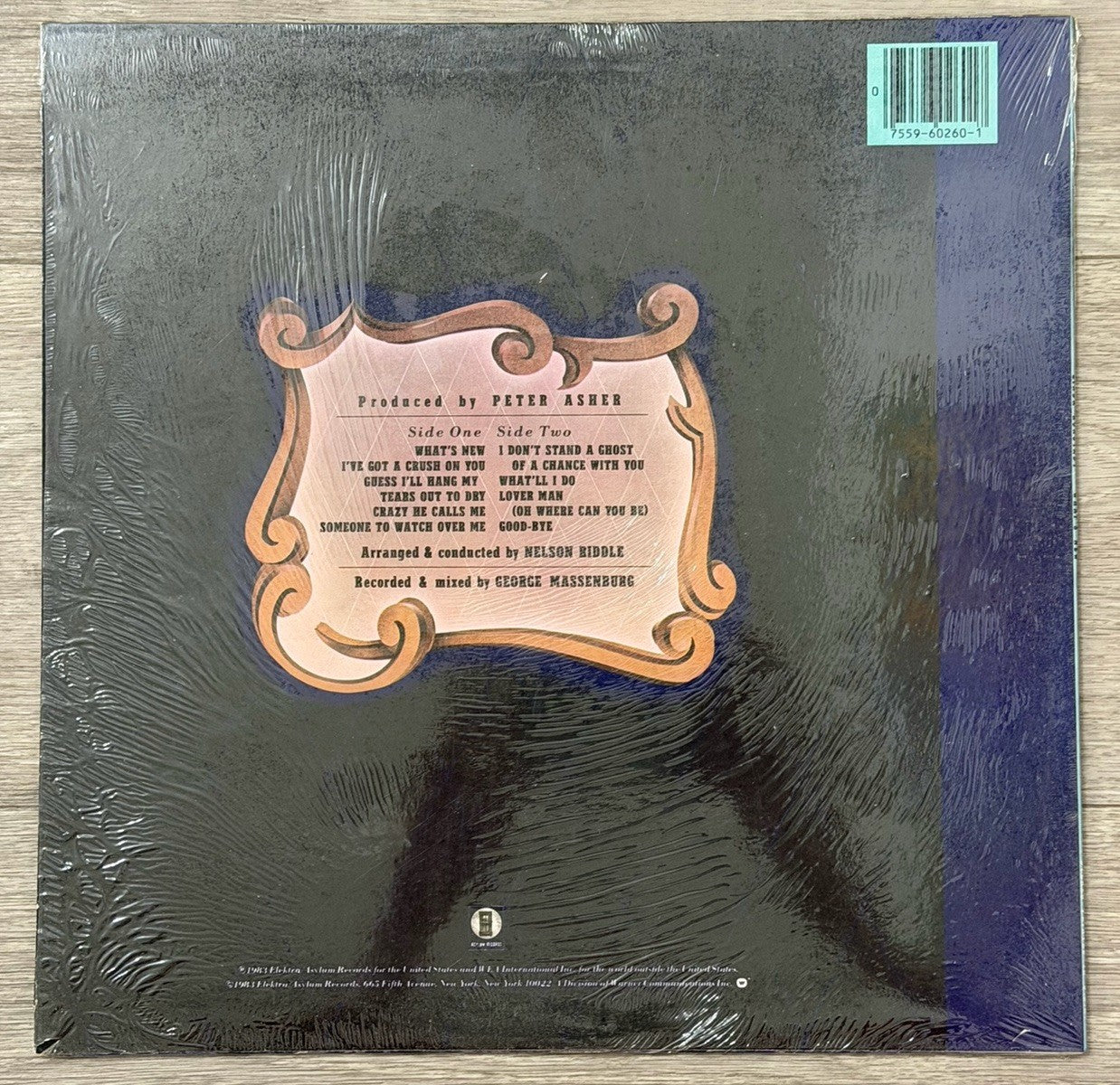 Linda Ronstadt & Nelson Riddle Orchestra - What's New 1983 60260 LP VG