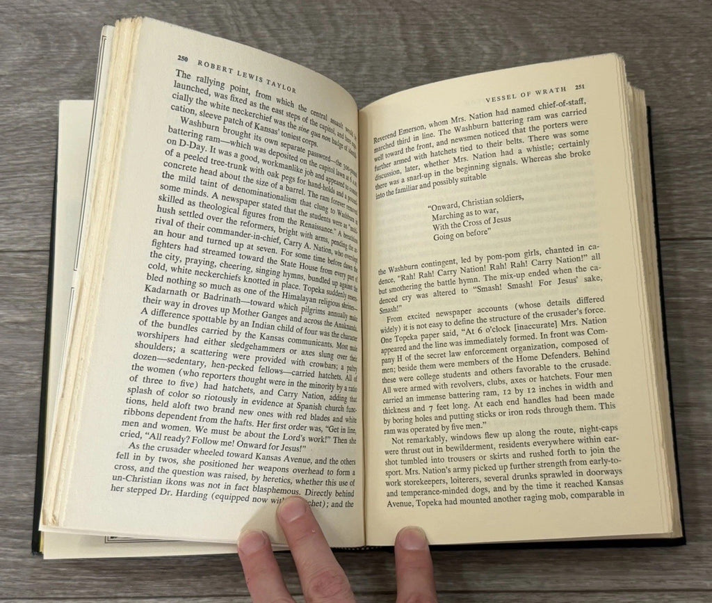 Vessel of Wrath  The Life and Times of Carry Nation Robert Taylor 1966 HCDJ BCE