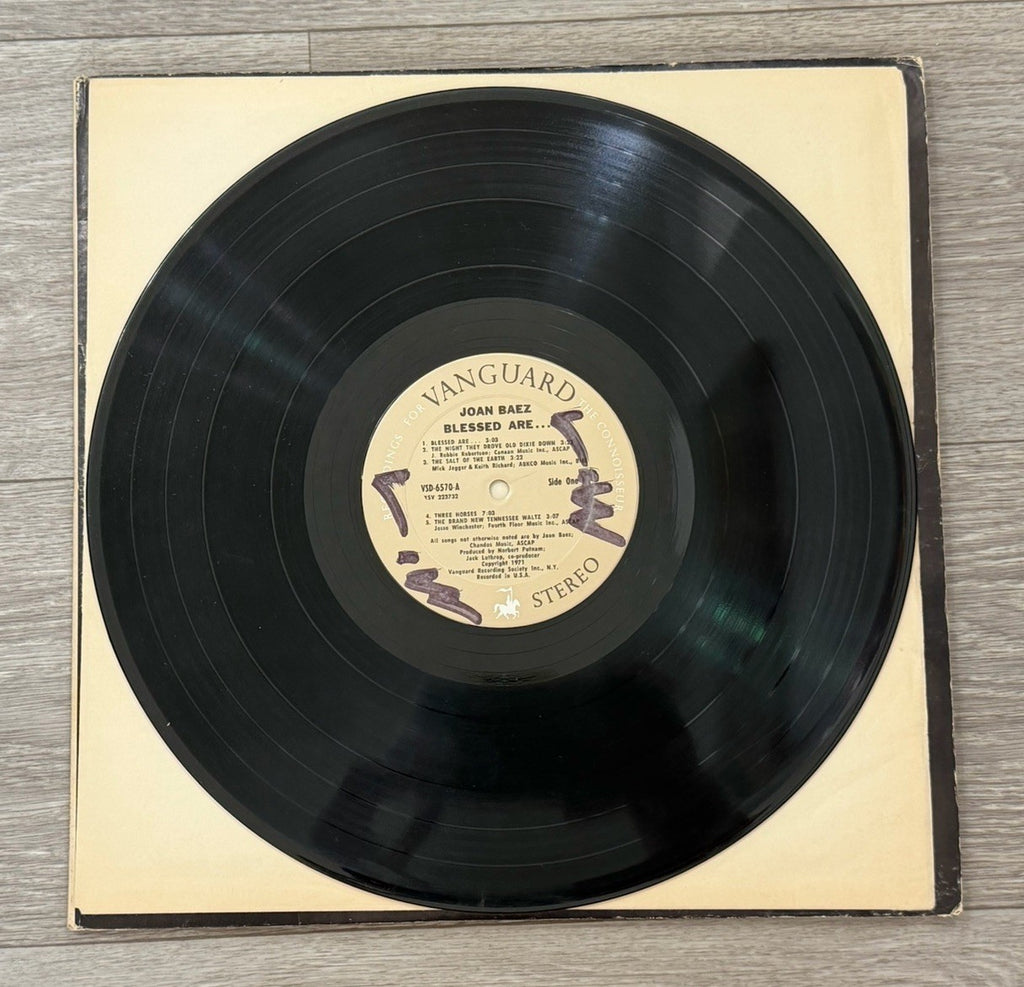 Vanguard 1971 JOAN BAEZ BLESSED ARE... lp VSD-6570 2 record set G+ (UP)