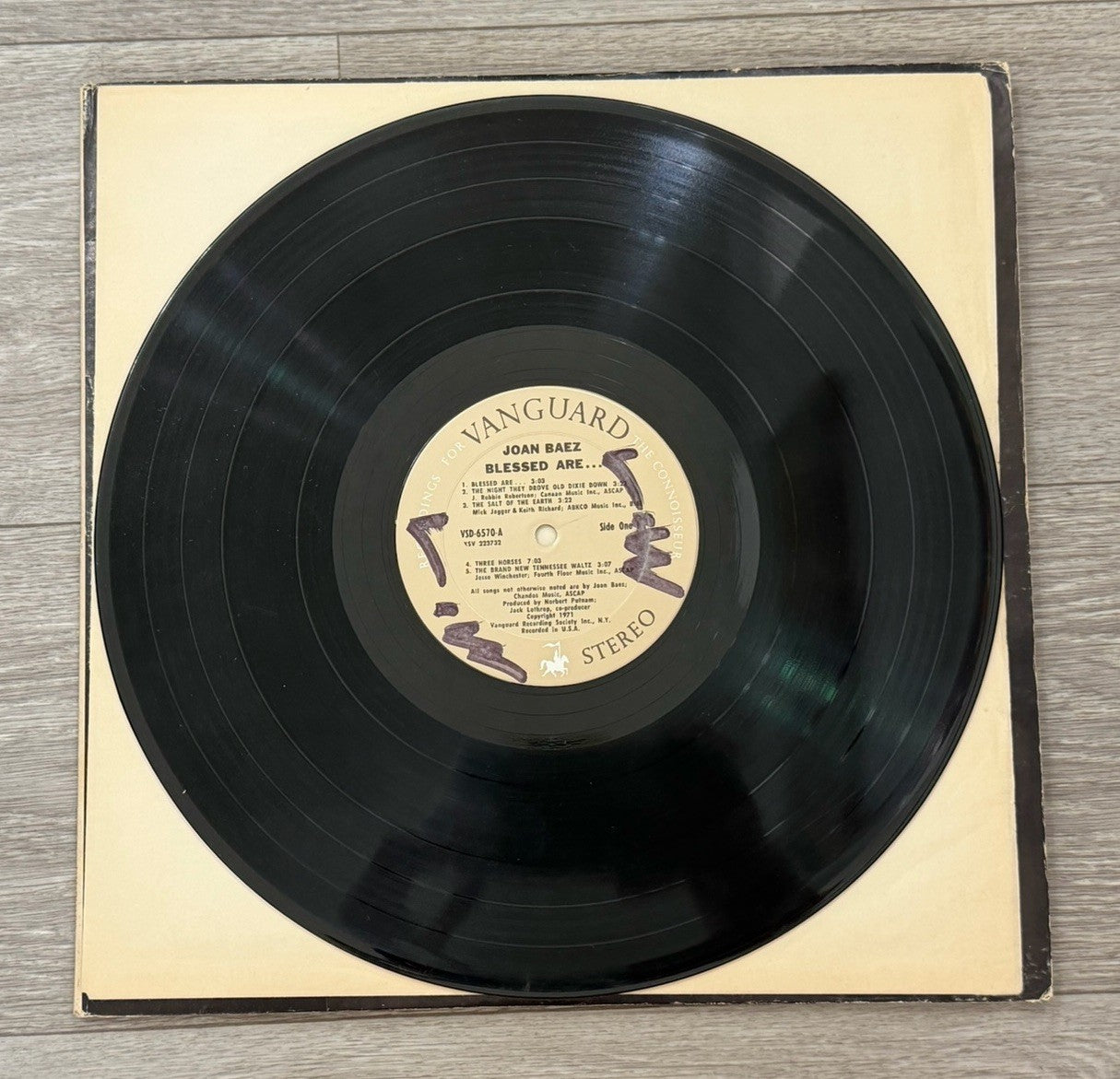 Vanguard 1971 JOAN BAEZ BLESSED ARE... lp VSD-6570 2 record set G+ (UP)