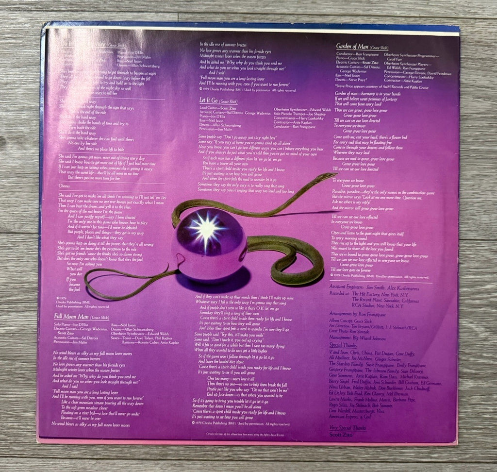 Grace Slick LP “Dreams” 1980 RCA AFL13544 VG+/EXC