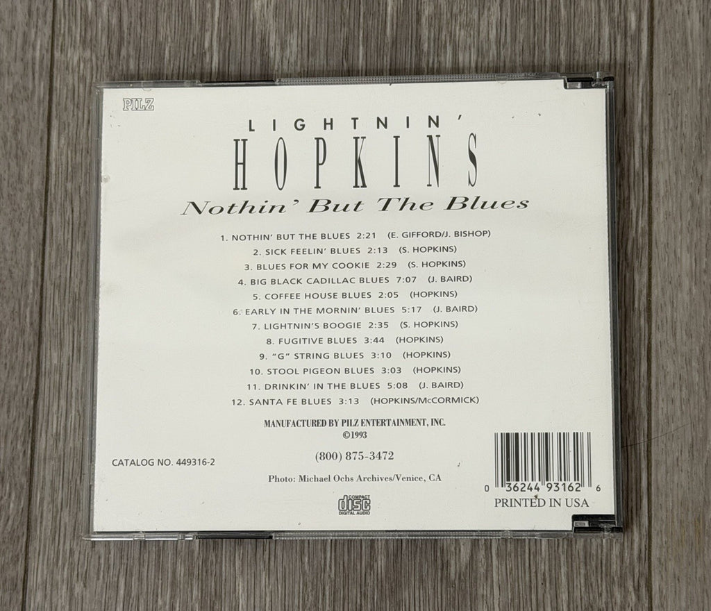 Lightnin' Hopkins Nothin' But The Blues Music CD
