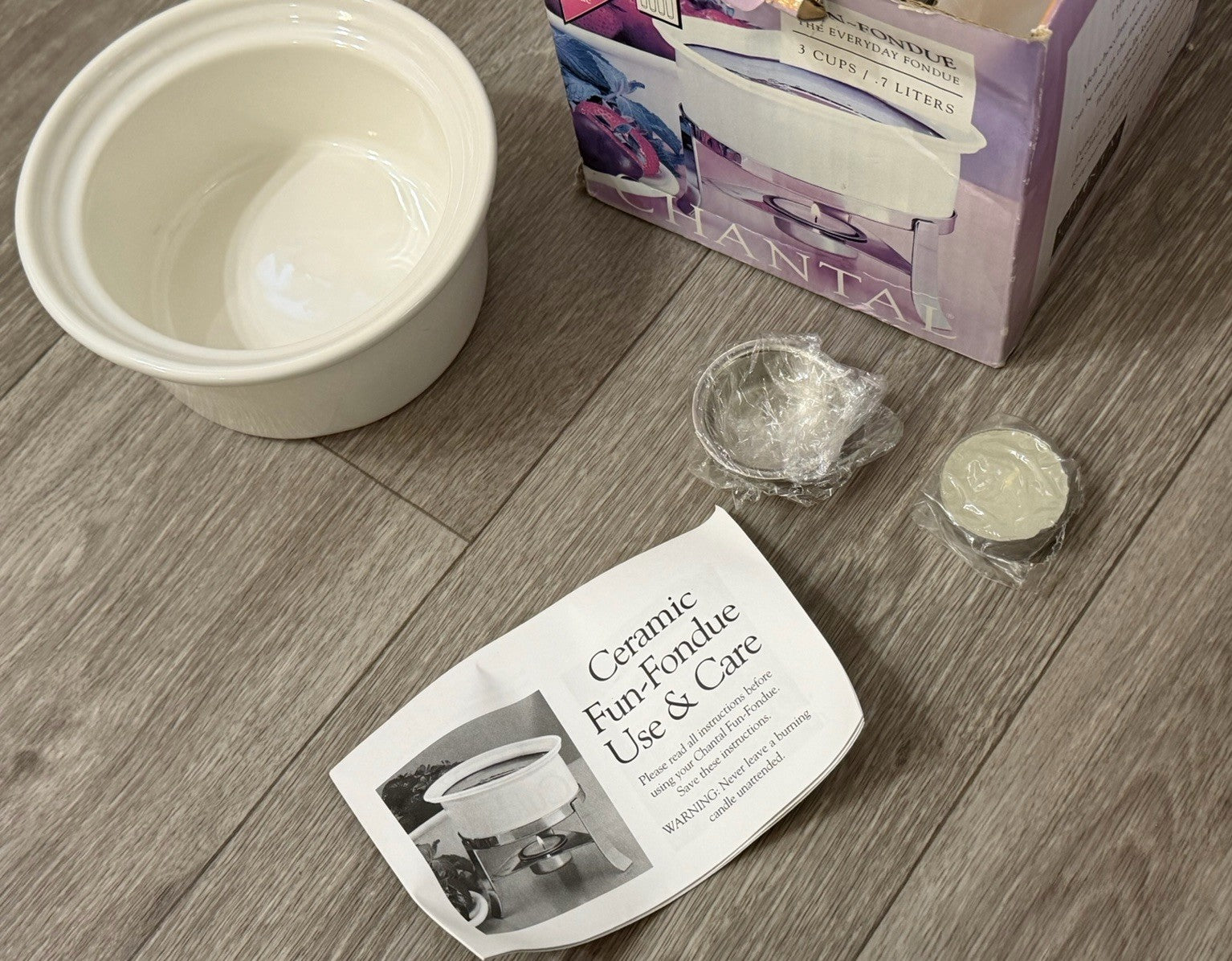 Chantal The Fun-Fondue Tealight Warmer Fondue forks not included