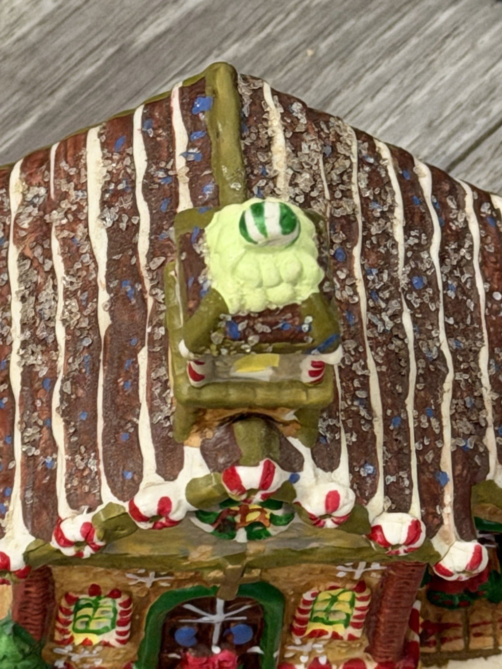 Ginger Frost Lane 2005 Christmas House Church Porcelain Ceramic 5” Tall
