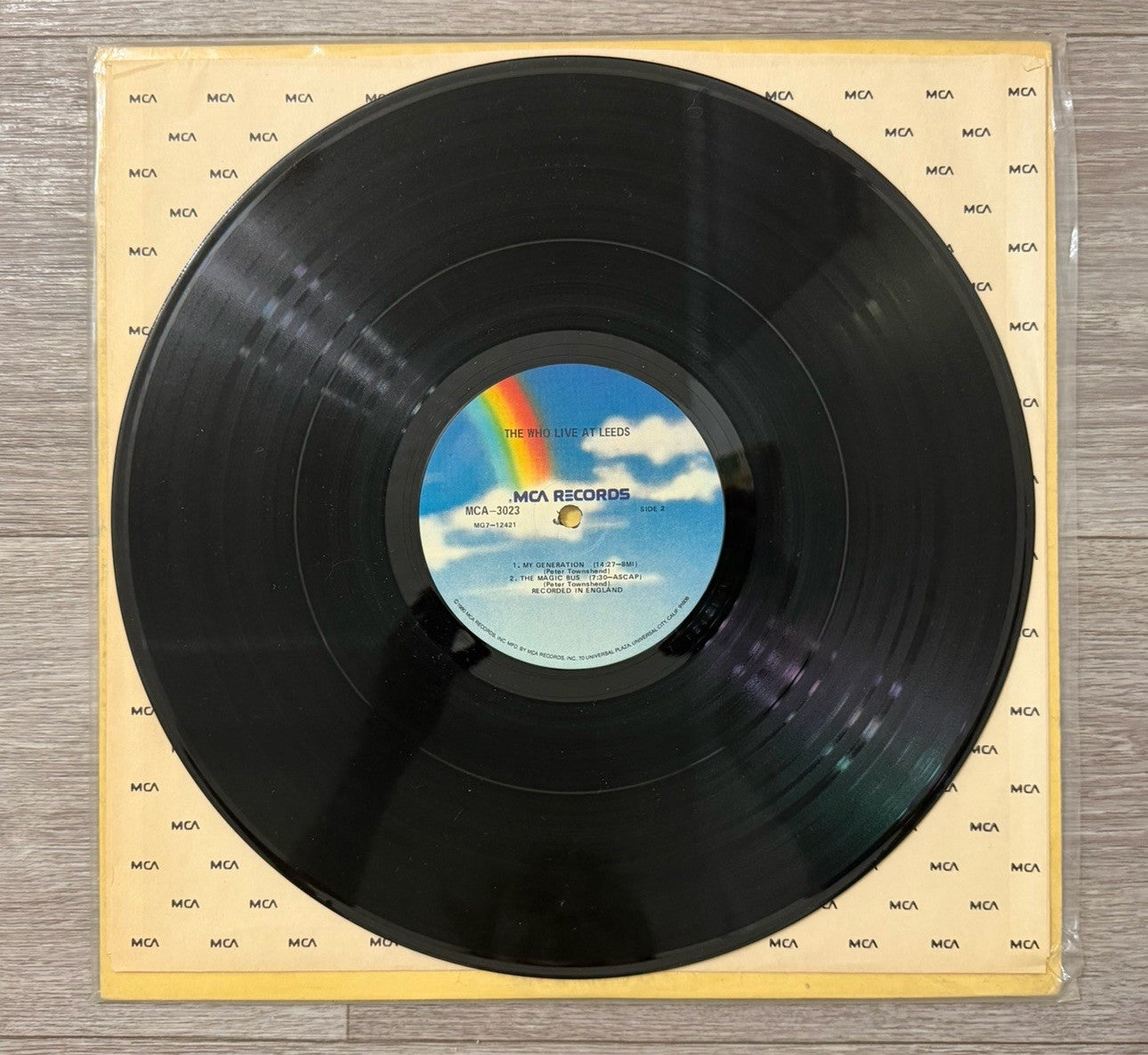 THE WHO - Live At Leeds (MCA) - 12" Vinyl Record LP No Insert
