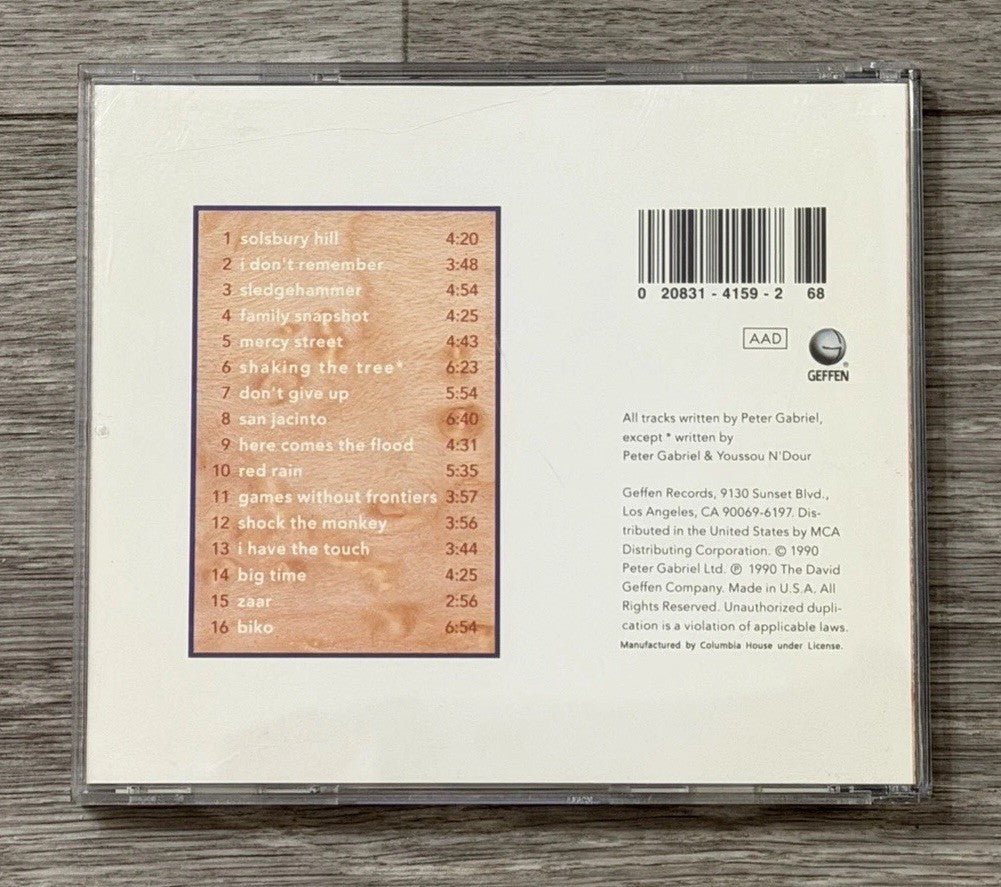 Shaking the Tree by Gabriel, Peter - CD, 1990 M2G-2436 Cracked Case