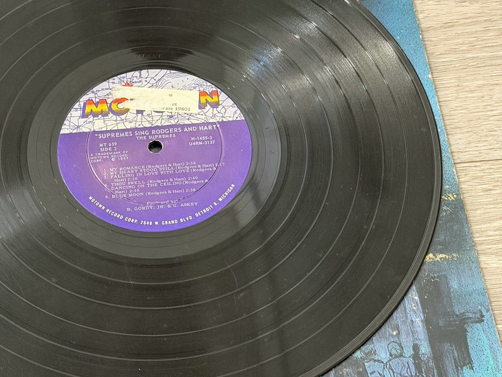 The Supremes Sing Rodgers & Hart.  Motown MT 659 LP Vinyl  1967 VG+