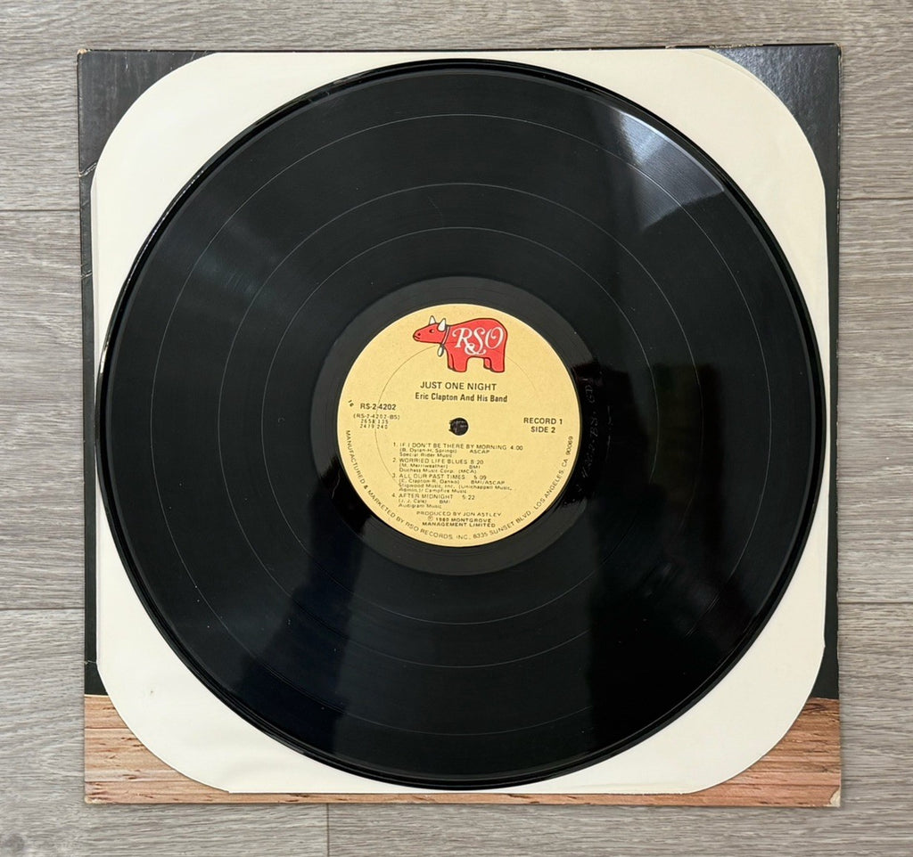 Eric Clapton ‎Just One Night 1980 RSO Records Orig. Vinyl LP STERLING RS-2-4202