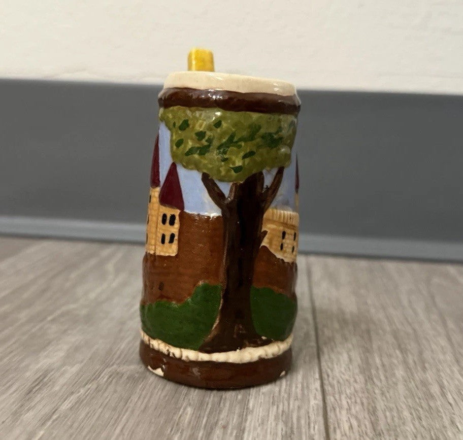 VINTAGE Small German Kinder Mug Beer Stein - Dated 1978 - Has Chips 3.75” Tall