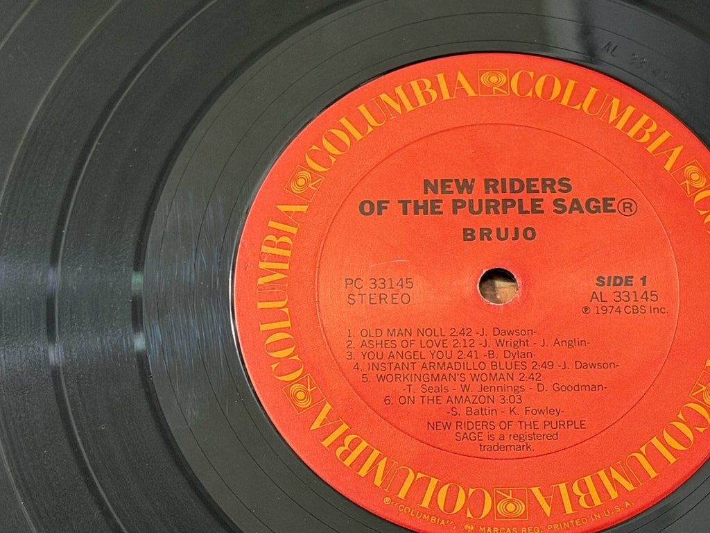 New Riders Of The Purple Sage Brujo LP 1974 Columbia Inner Sleeve You Angel You