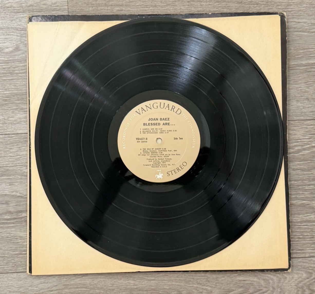 Vanguard 1971 JOAN BAEZ BLESSED ARE... lp VSD-6570 2 record set G+ (UP)