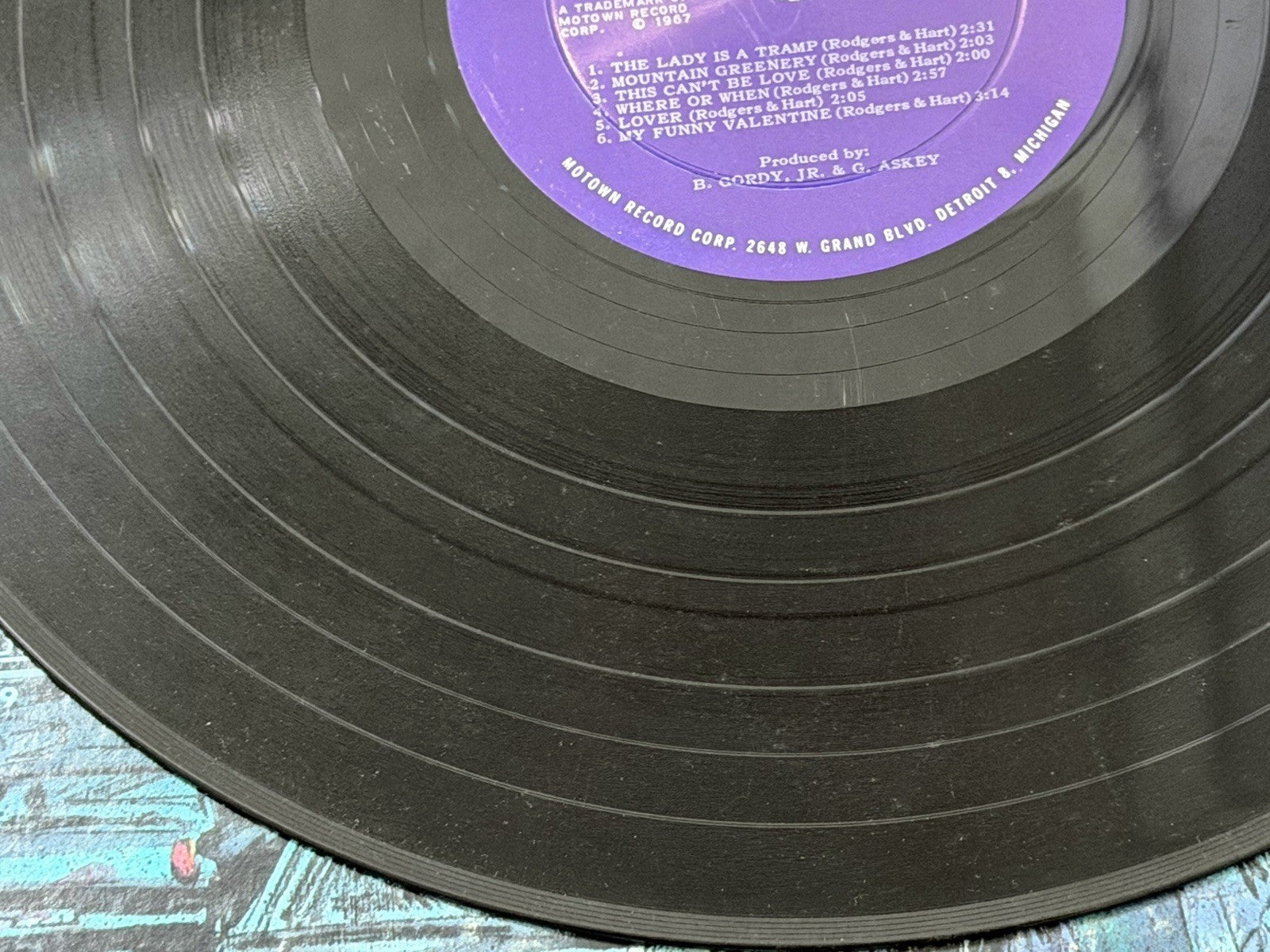 The Supremes Sing Rodgers & Hart.  Motown MT 659 LP Vinyl  1967 VG+