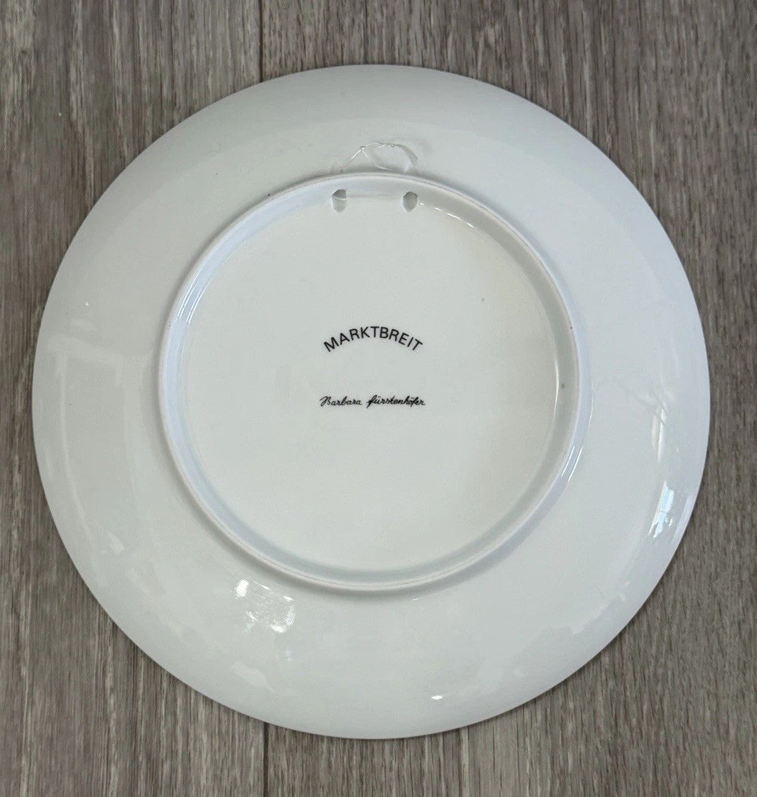 Vintage NOS German E&A BOCKLING Collector Plate MARKTBREIT Barbara Furstenhofer