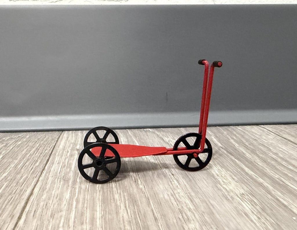Vintage ~ Miniature Penny Farthing 3 wheel Scooter Dollhouse Christmas Ornament