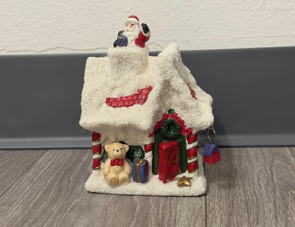 K's Collection "Christmas Winter House" Polyresin Multicolored Ornament 6" X 4"