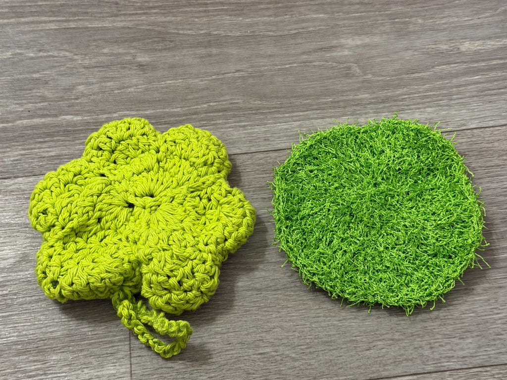 St. Patrick’s Day Crochet Dish Scrubby Set Of Two Handmade