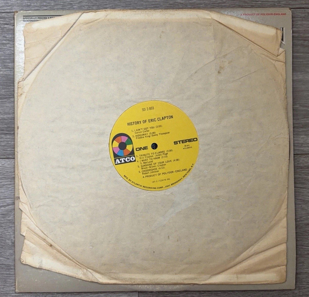 ERIC CLAPTON History Of SD2803 Dbl LP Vinyl Record VG/G+