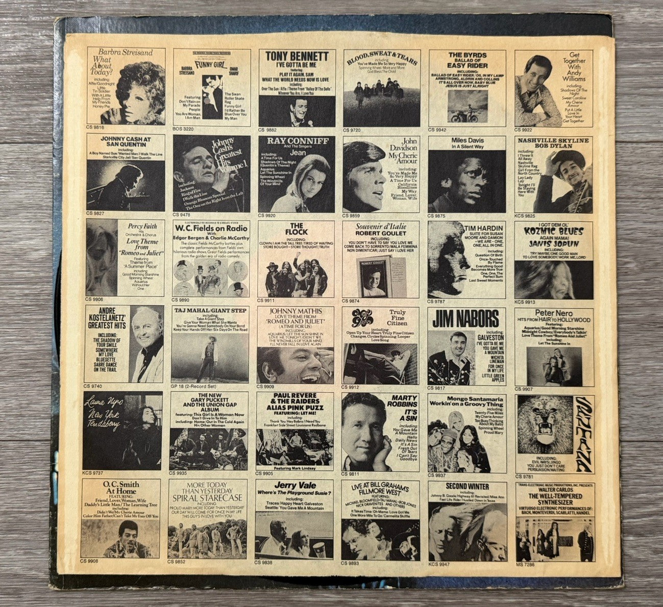 Johnny Cash at San Quentin Columbia CS 9827 Vinyl Album LP