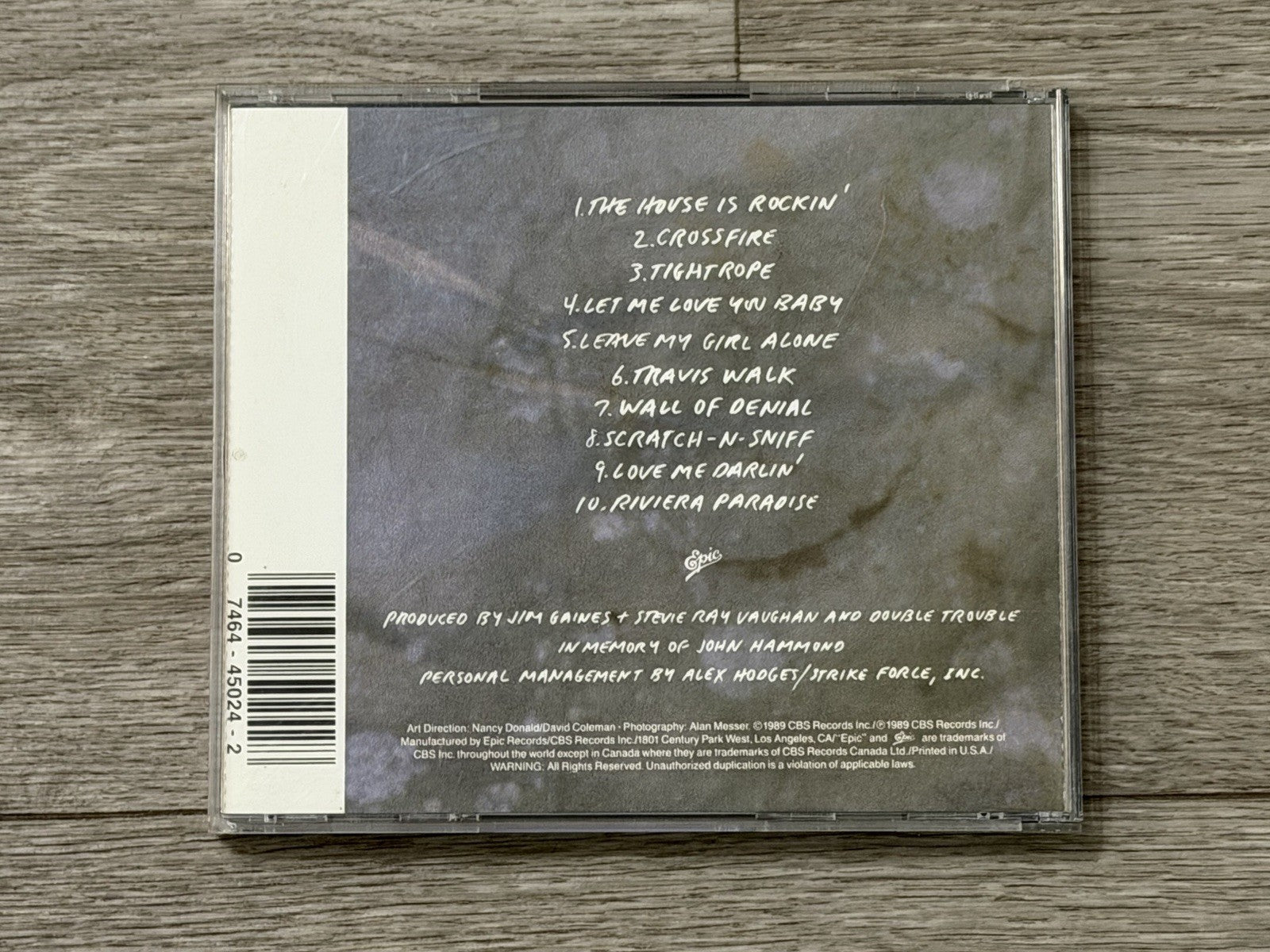 In Step by Stevie Ray Vaughan/Stevie Ray Vaughan & Double Trouble Cracked Case