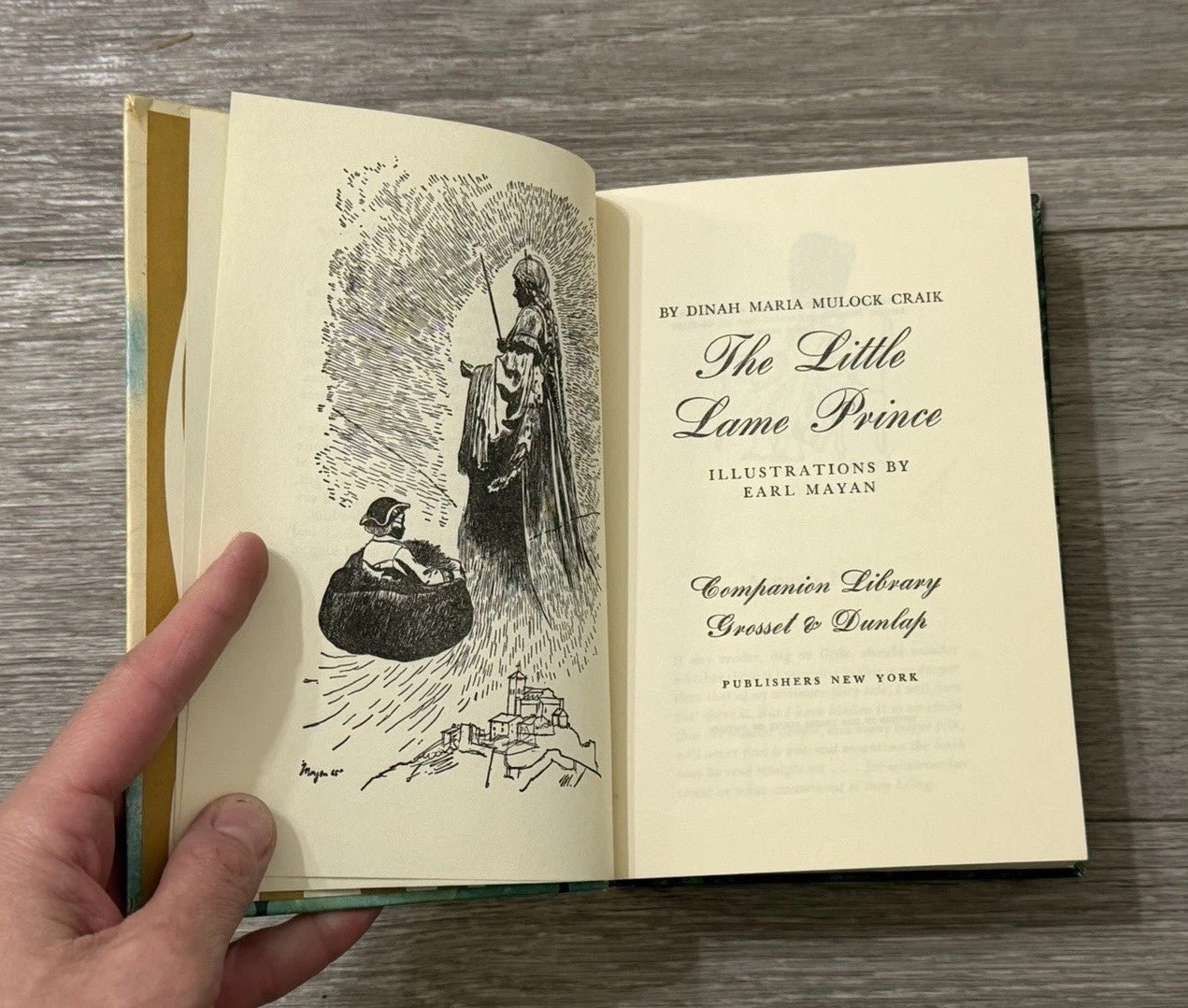 The Little Lame Prince Dinah Maria Mulock Companion Library Hardcover 1965