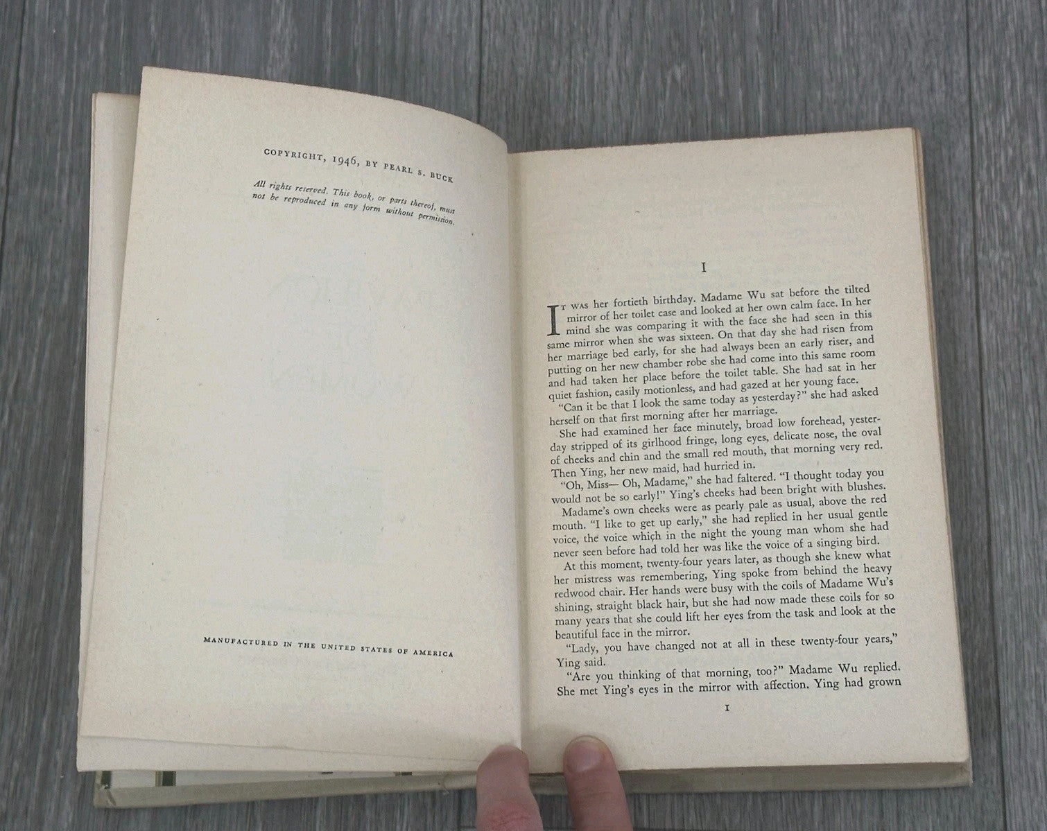 Pavilion of Women By Pearl S Buck First Edition (1946, HC)