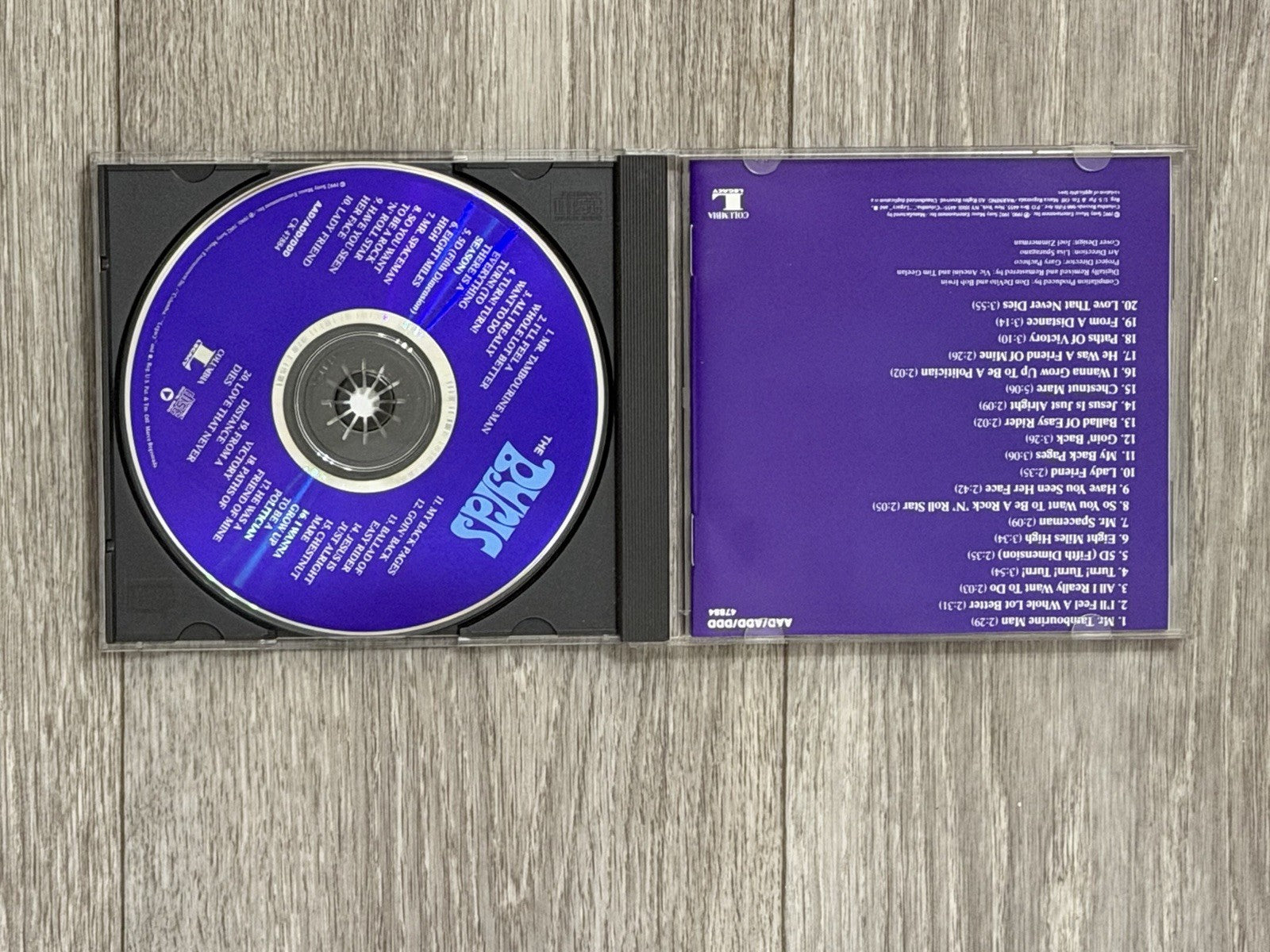 20 Essential Tracks frm the Boxed Set 1965-1990  CD The Byrds Case Cracked
