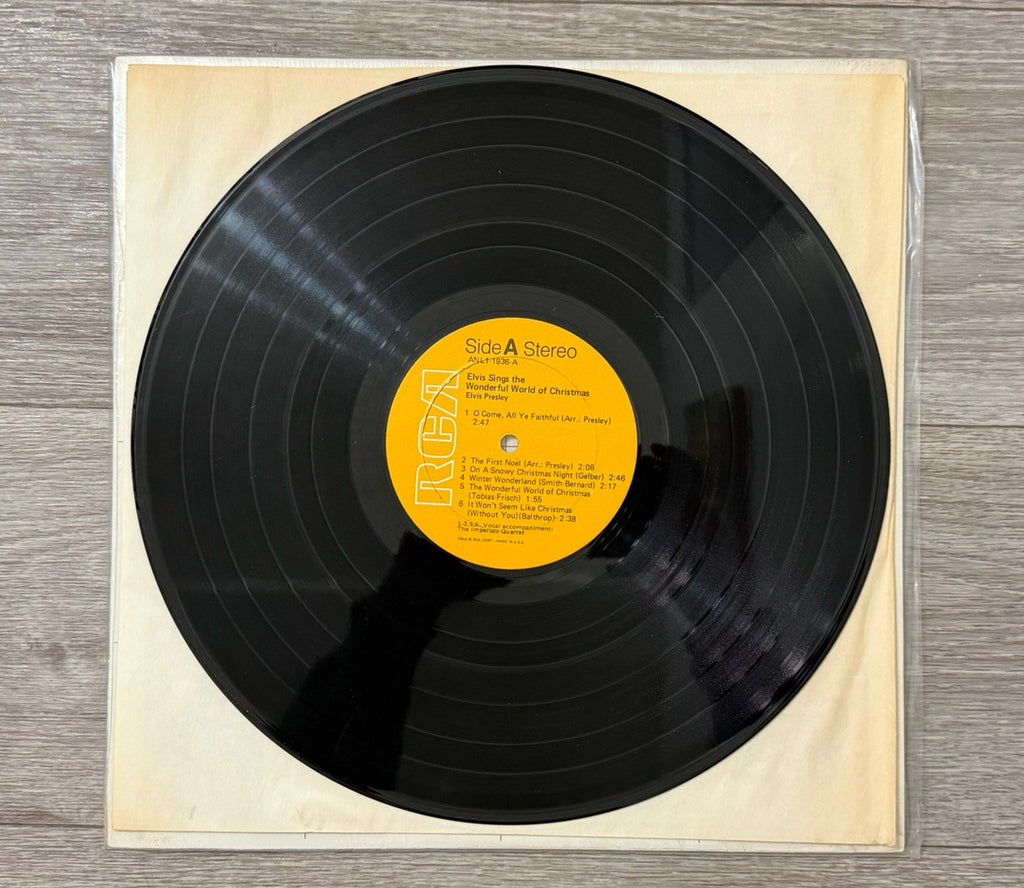 Elvis Sings The Wonderful World of Christmas LP 1971 RCA Album Vinyl Record