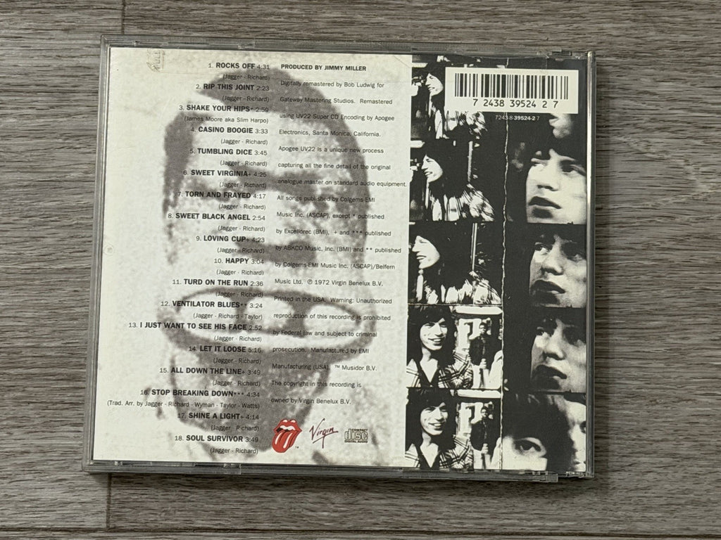 The Rolling Stones Exile On Main Street CD Cracked Case