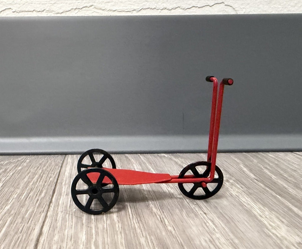 Vintage ~ Miniature Penny Farthing 3 wheel Scooter Dollhouse Christmas Ornament
