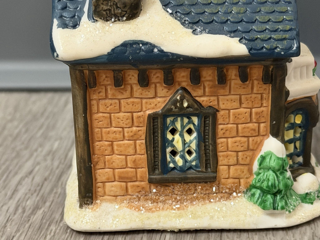 4.5" Tall Ceramic Christmas Village Coffee Shop