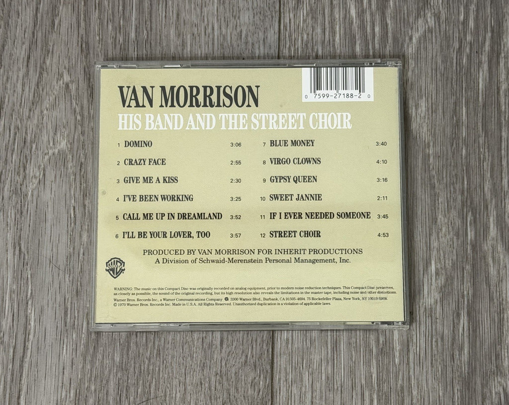 VAN MORRISON His Band And The Street Choir CD